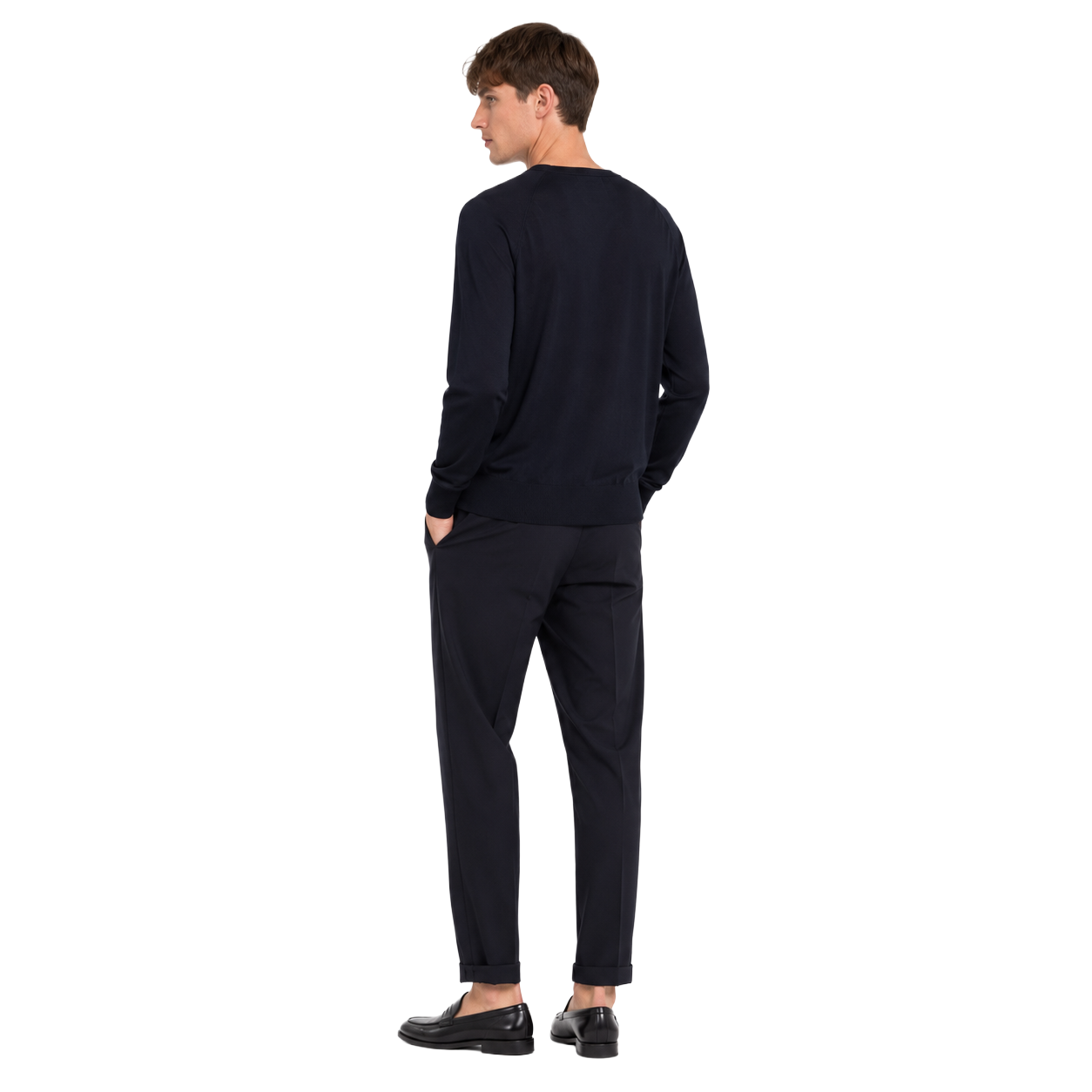 Alpha Studio Man Cardigan Ultrafino Blue