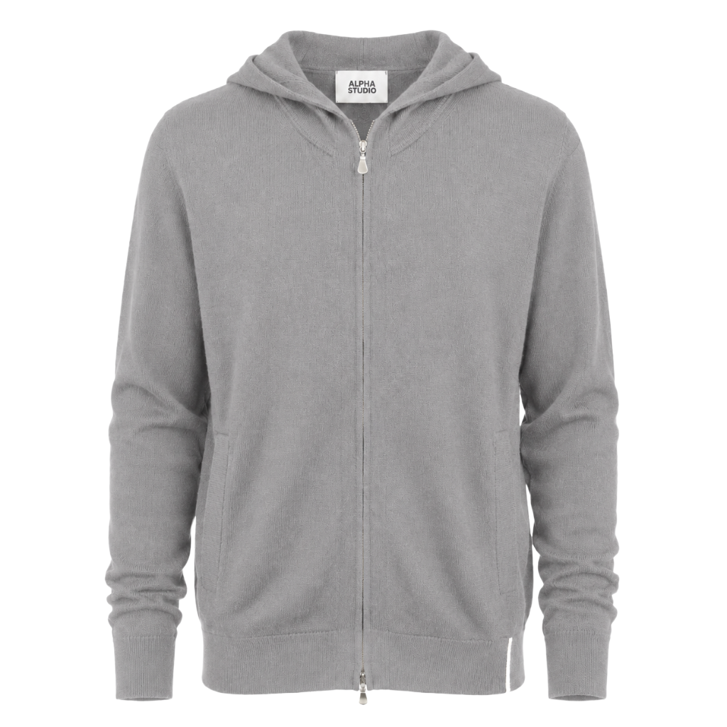 Alpha Studio Man Sweatshirt Zip Geelong Grey