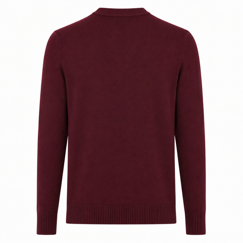 Alpha Studio Man Knit Gircollo Wool Merino Red