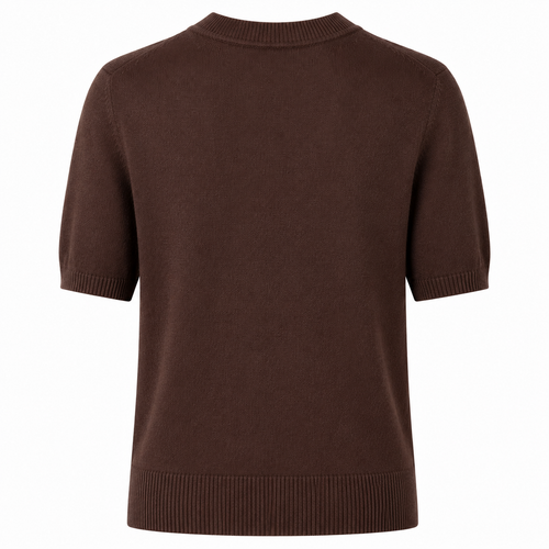 Alpha Studio Woman Crew Neck Cropped Retrò Sweaters Brown