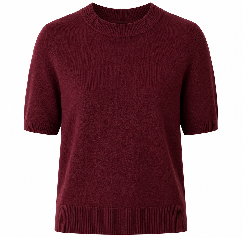Alpha Studio Woman Crew Neck Cropped Retrò Sweaters Red