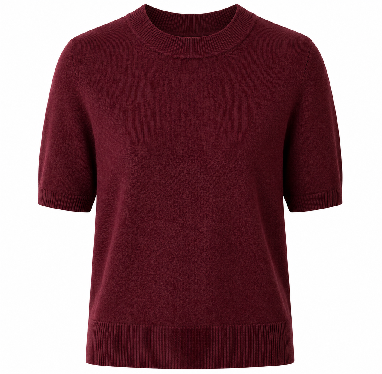 Alpha Studio Woman Crew Neck Cropped Retrò Sweaters Red