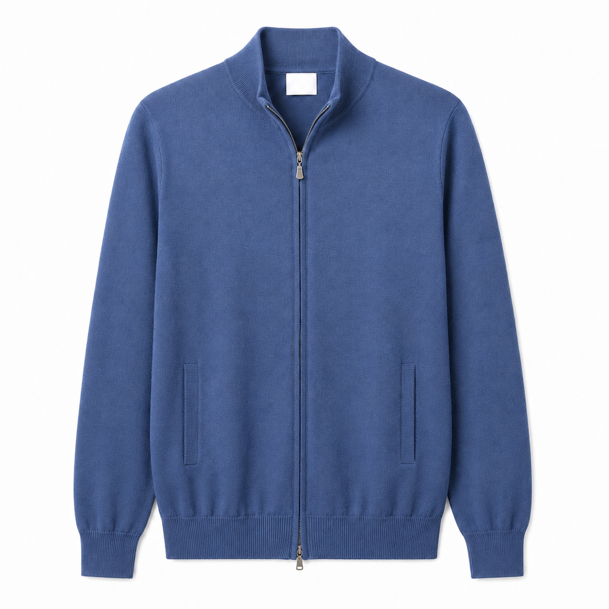 Alpha Studio Man Sweatshirt Zip Light Blue