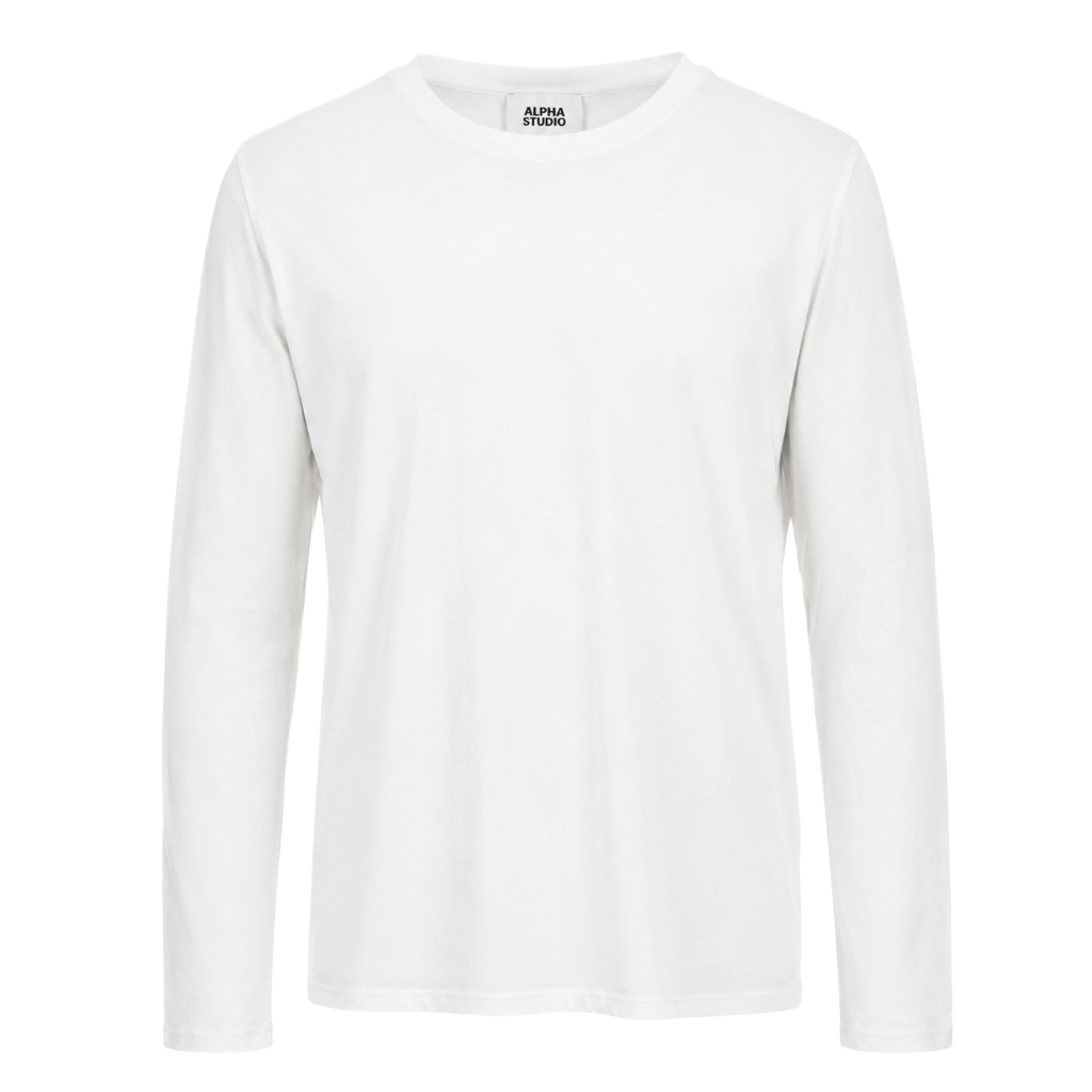 Alpha Studio Man T-Shirt Jersey Stretch White