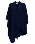 Alpha Studio Woman Poncho Links Contemporary Sport Poncho Blue
