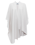 Alpha Studio Woman Poncho Links Contemporary Sport Poncho White
