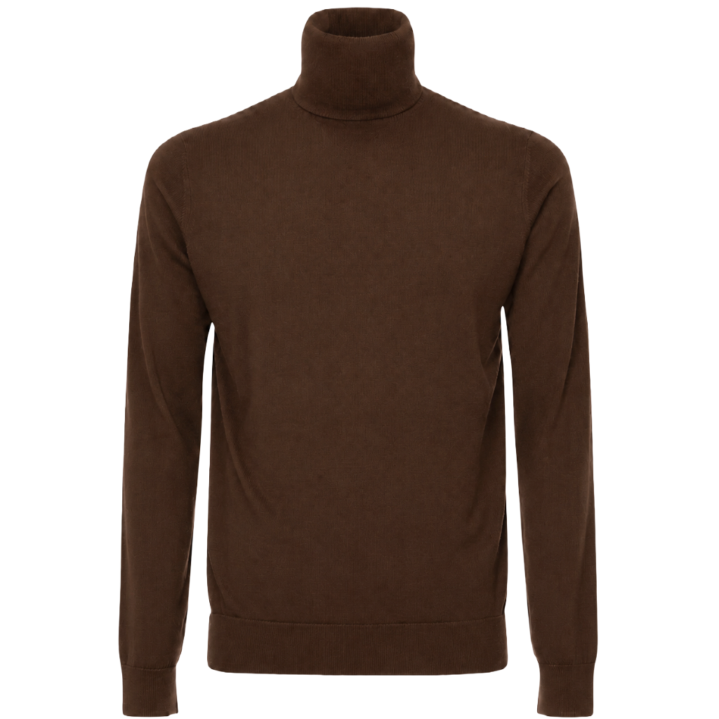Alpha Studio Man Knit Ciclista Silk Cashmere Brown