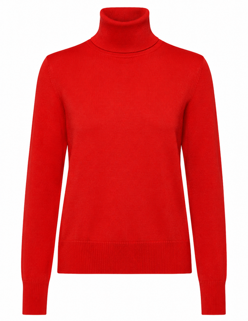 Alpha Studio Woman Turtleneck Timeless Red