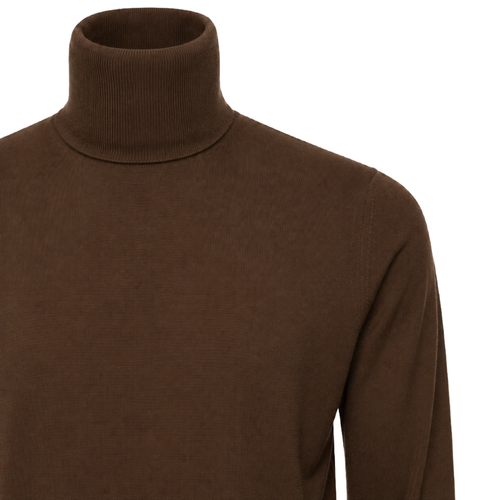 Alpha Studio Man Knit Ciclista High Neck Brown