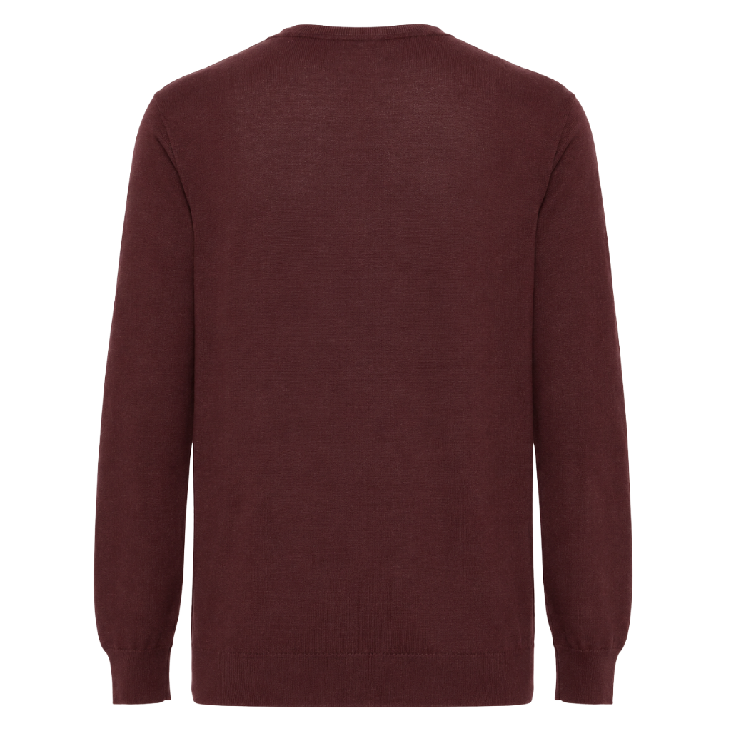 Alpha Studio Man Knit Crew Neck Merinos Red