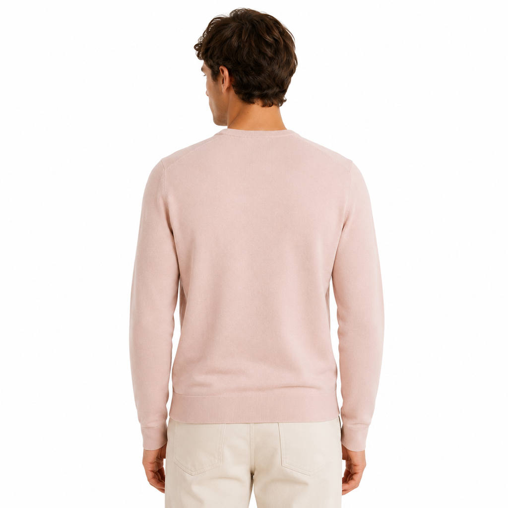 Alpha Studio Man Knit Sleeve Long Pink