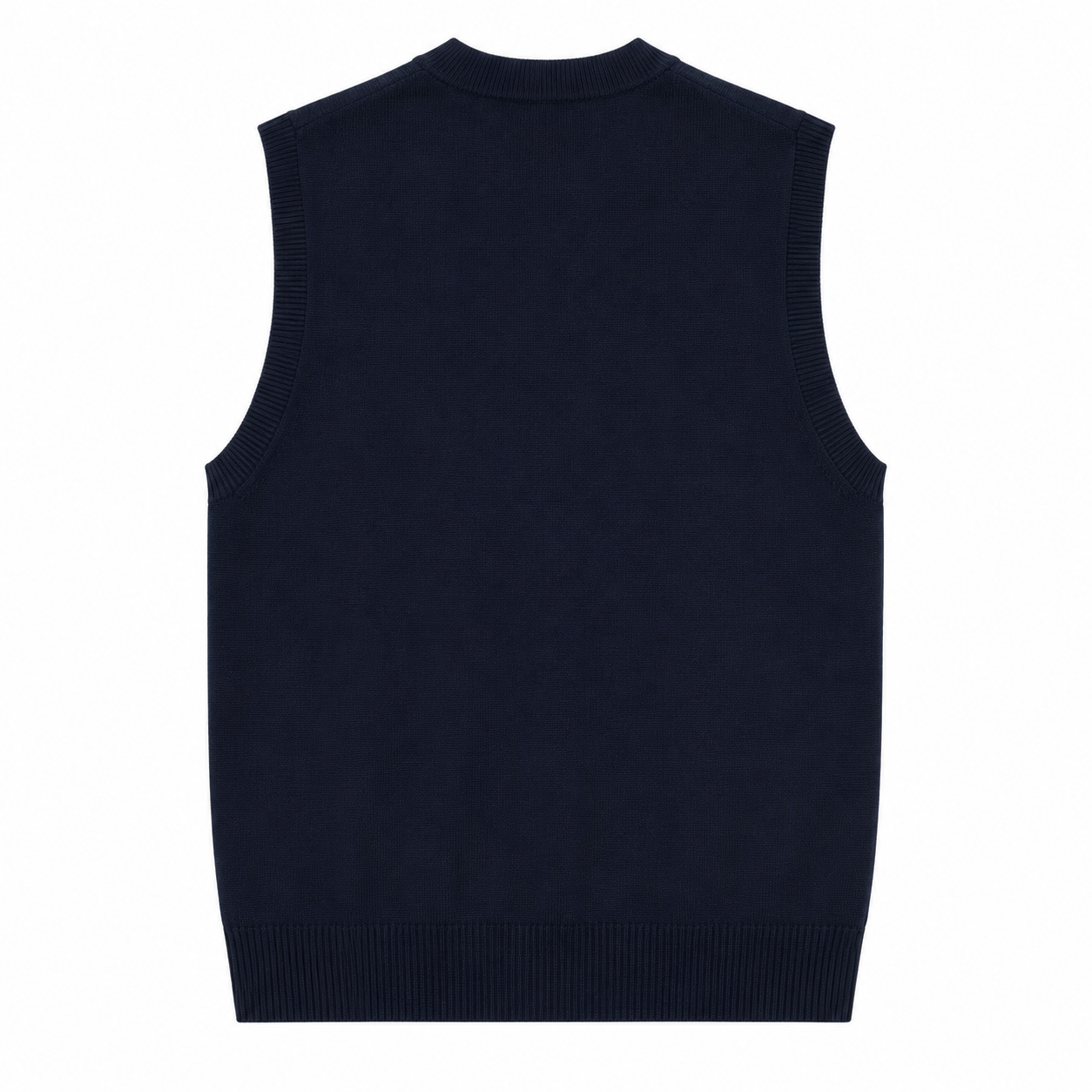 Alpha Studio Man Cardigan Sleeveless Blue