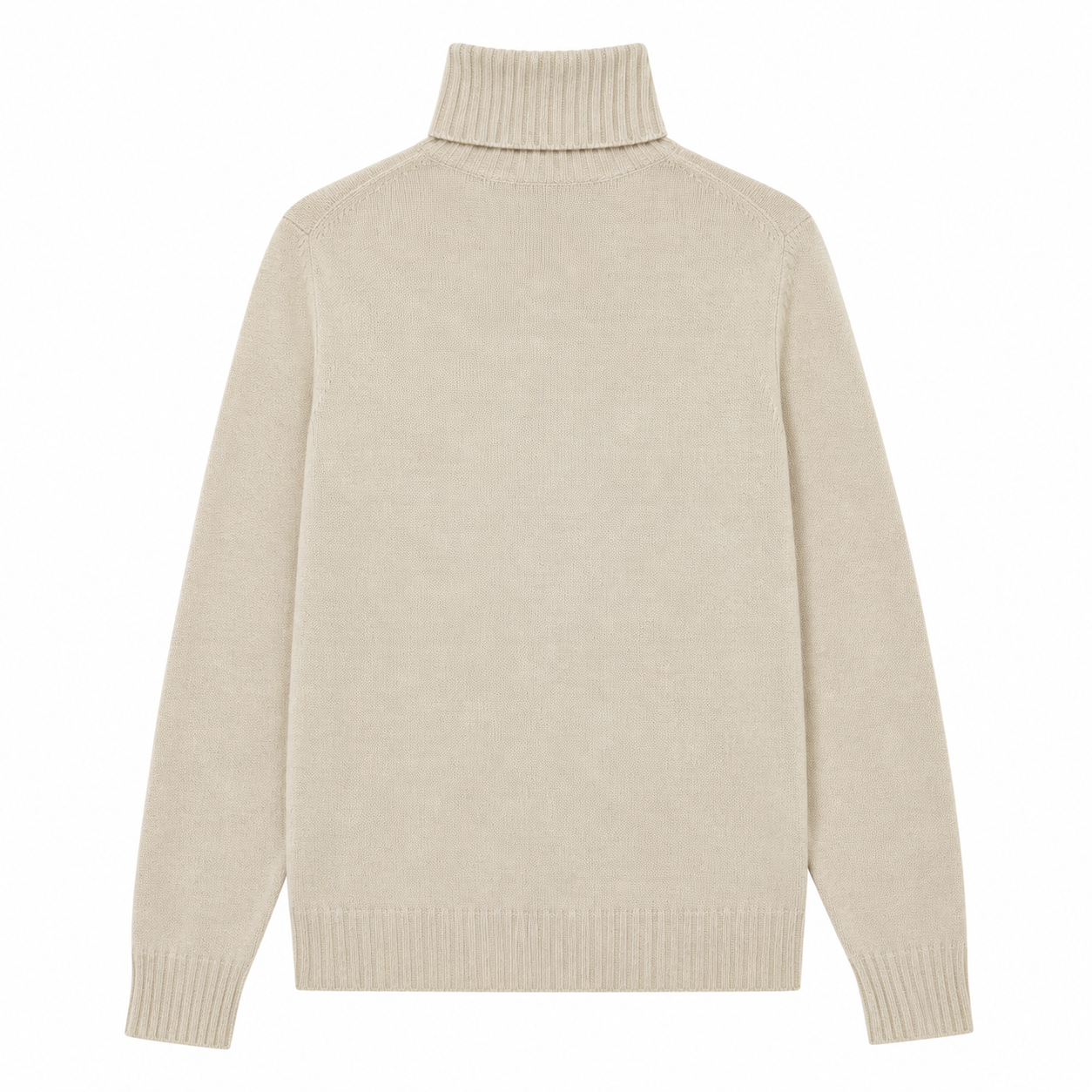 Alpha Studio Man Turtleneck Ribbed Beige