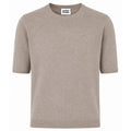 Alpha Studio Woman Crew Neck Gomito Coste Mix Sweaters Beige