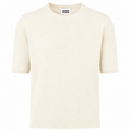 Alpha Studio Woman Crew Neck Gomito Coste Mix Sweaters White