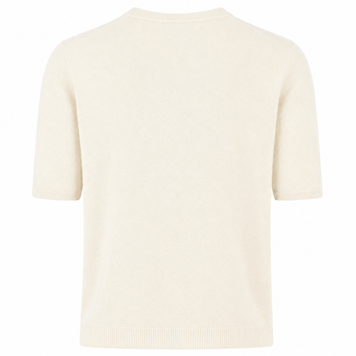 Alpha Studio Woman Crew Neck Gomito Coste Mix Sweaters White