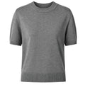 Alpha Studio Woman Crew Neck Cropped Retrò Sweaters Grey