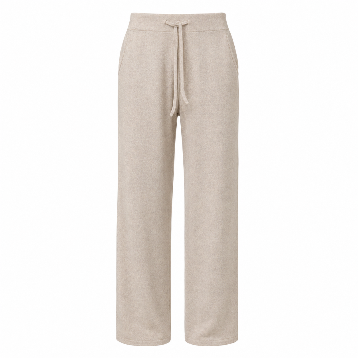 Alpha Studio Woman Panta Wide Leg Mix Shapes Trousers Beige