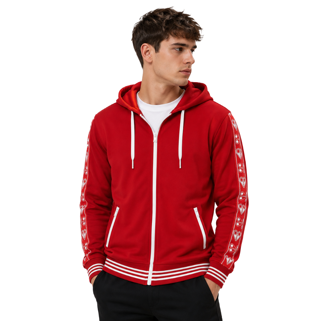 Moose knuckles Man Sweatshirt Jean Talon Red