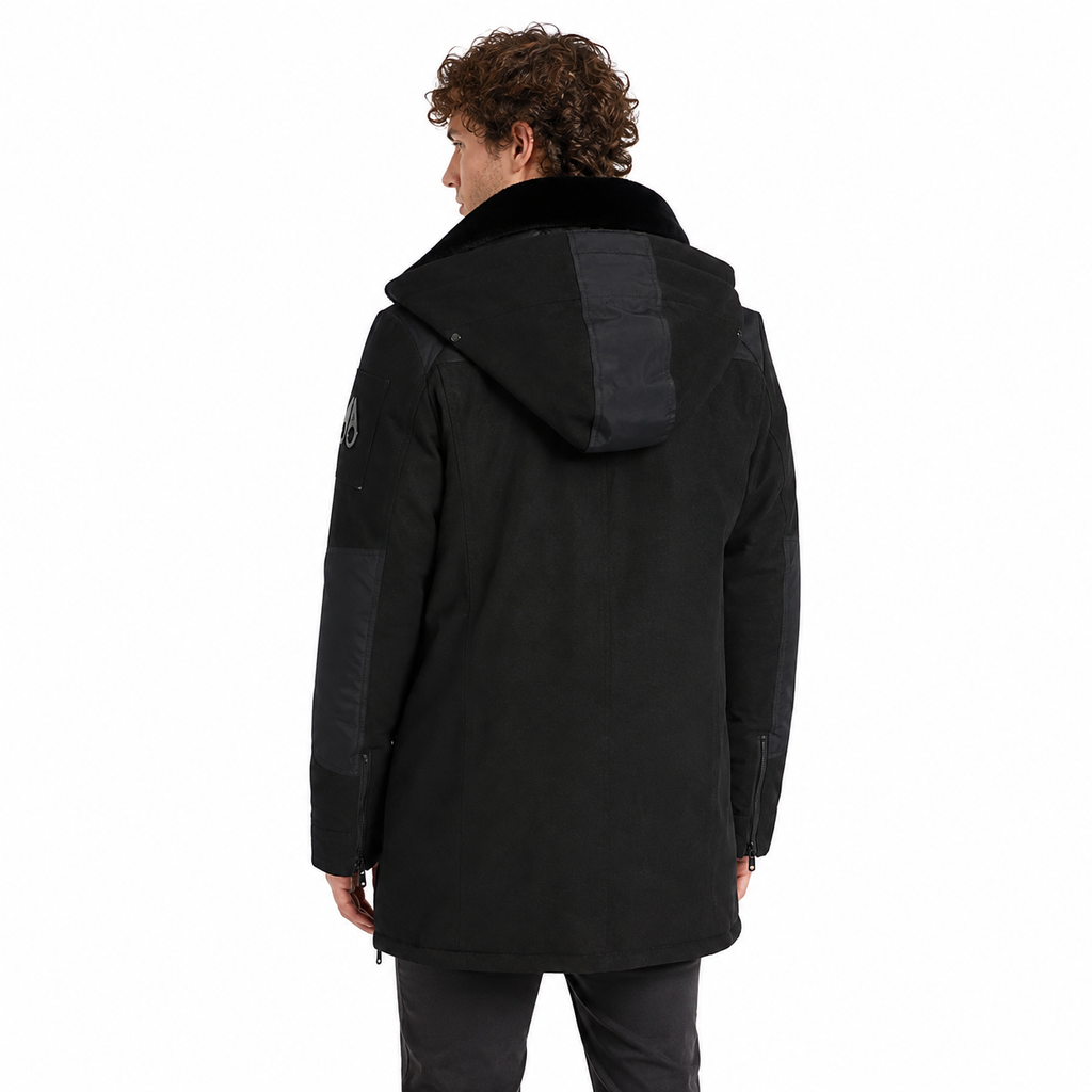 Moose knuckles Man Jacket Long Black