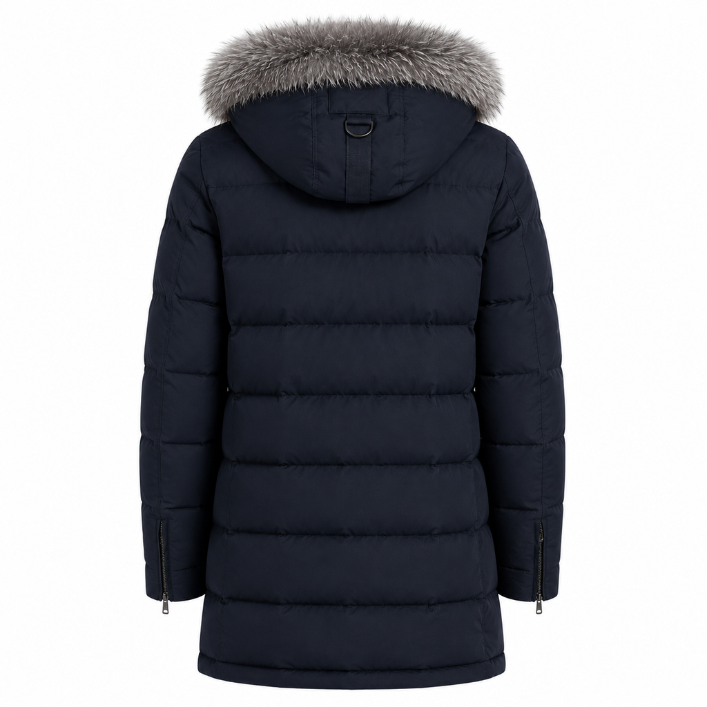 Moose knuckles Man Jacket Long Hooded Black