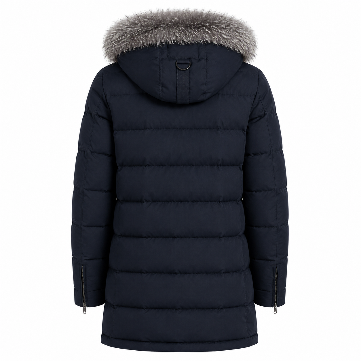 Moose knuckles Man Jacket Long Hooded Black