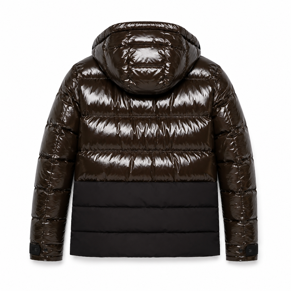 Moose knuckles Man Jacket Padded Glossy Brown