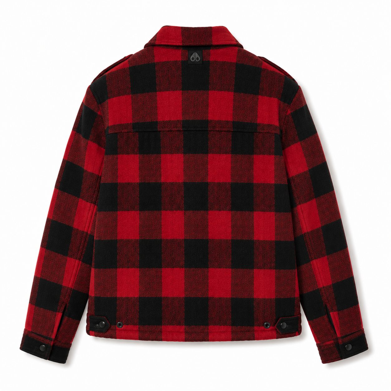 Moose knuckles Man Jacket Scozzese Red