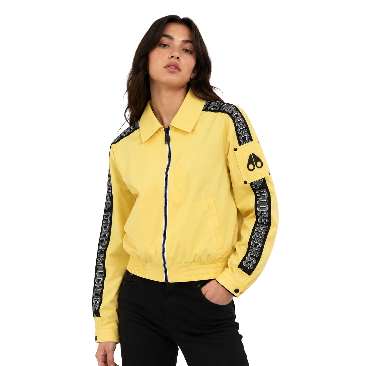 Moose knuckles Woman Jacket Antivcento LSD Yellow
