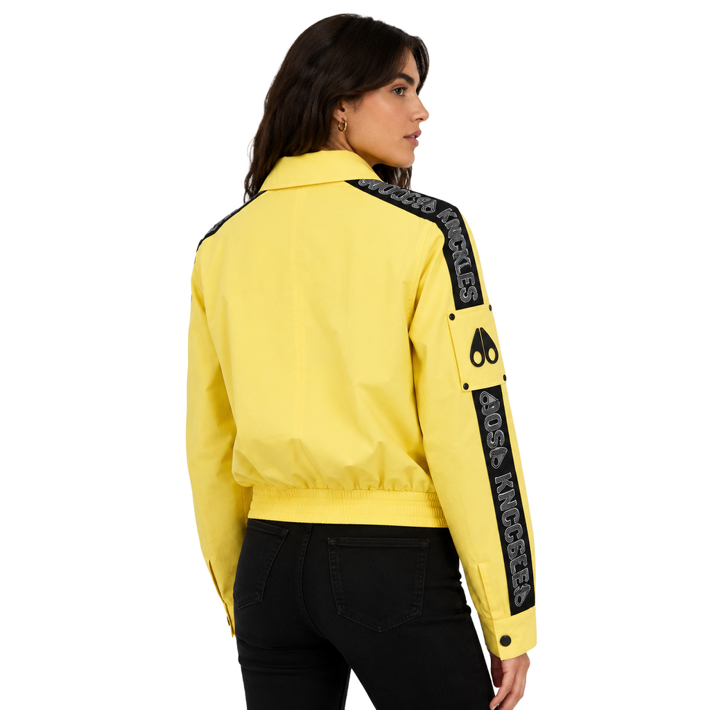 Moose knuckles Woman Jacket Antivcento LSD Yellow