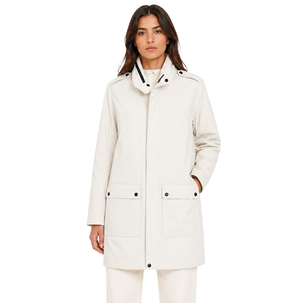 Moose knuckles Woman Jacket Rainproof Long White
