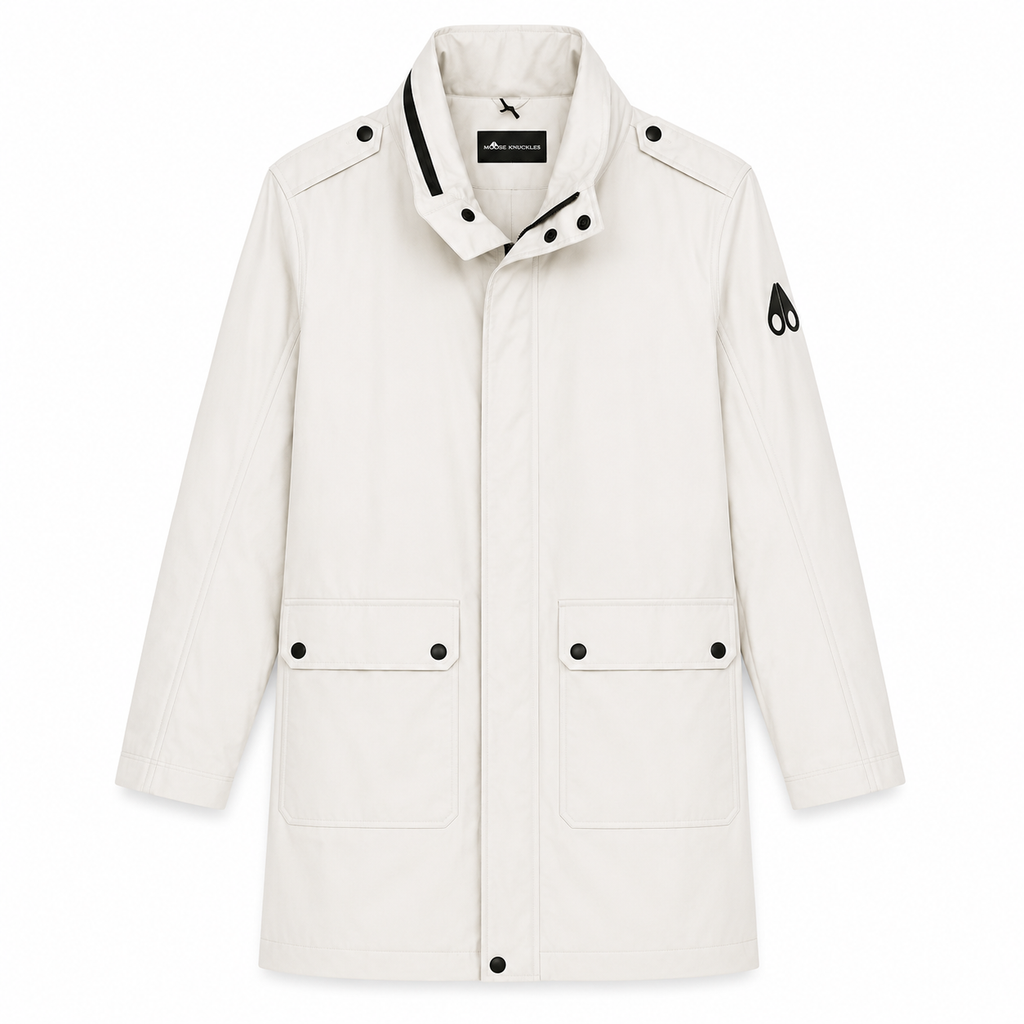 Moose knuckles Woman Jacket Rainproof Long White