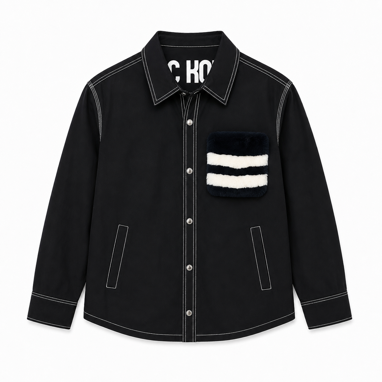 Moose knuckles Woman Shirt Taschino Pelo Black