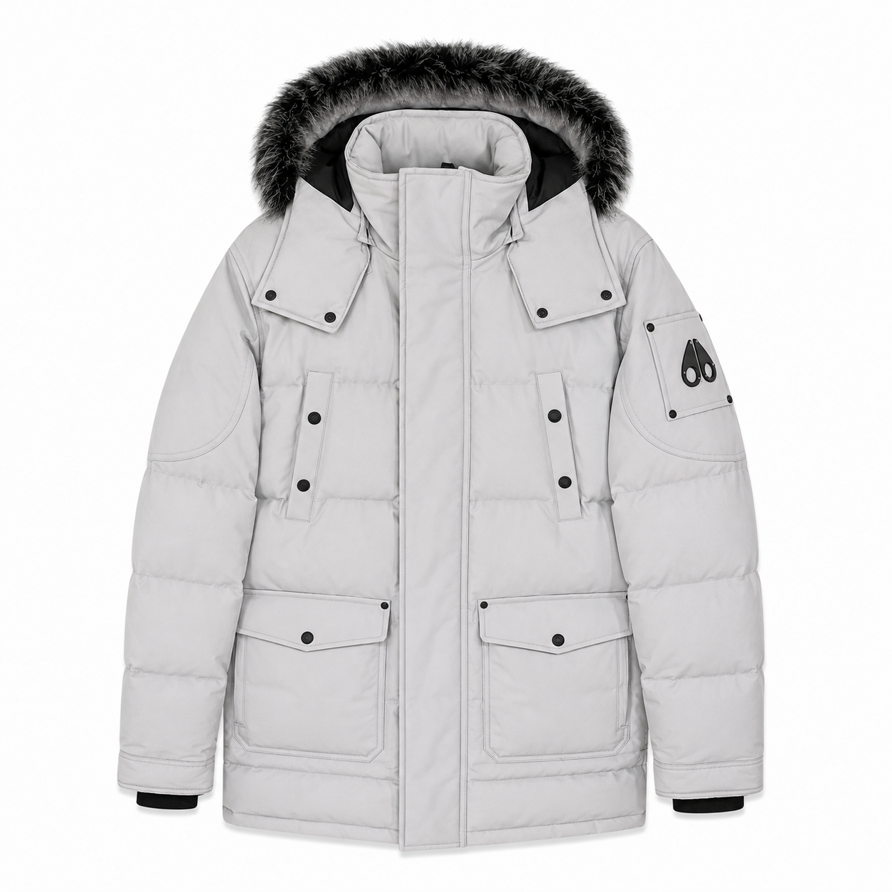 Moose knuckles Man Jacket Onyx Big Ridge Grey