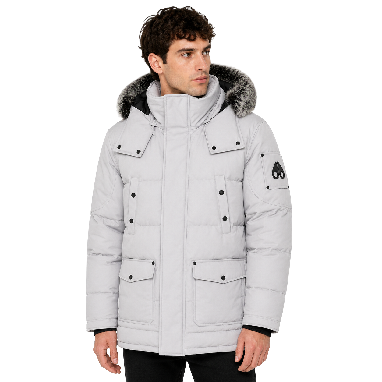 Moose knuckles Man Jacket Onyx Big Ridge Grey