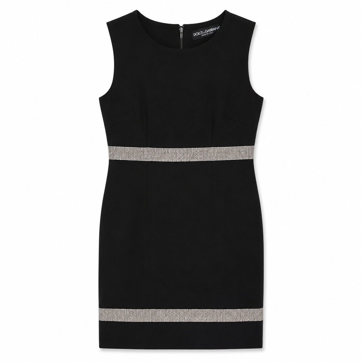 Dolce & Gabbana Woman Dress Sleeveless Cristalli Black