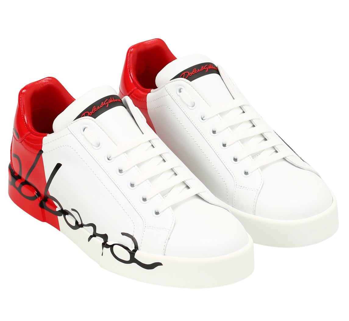 Dolce & Gabbana Woman Sneakers Patent Leather White