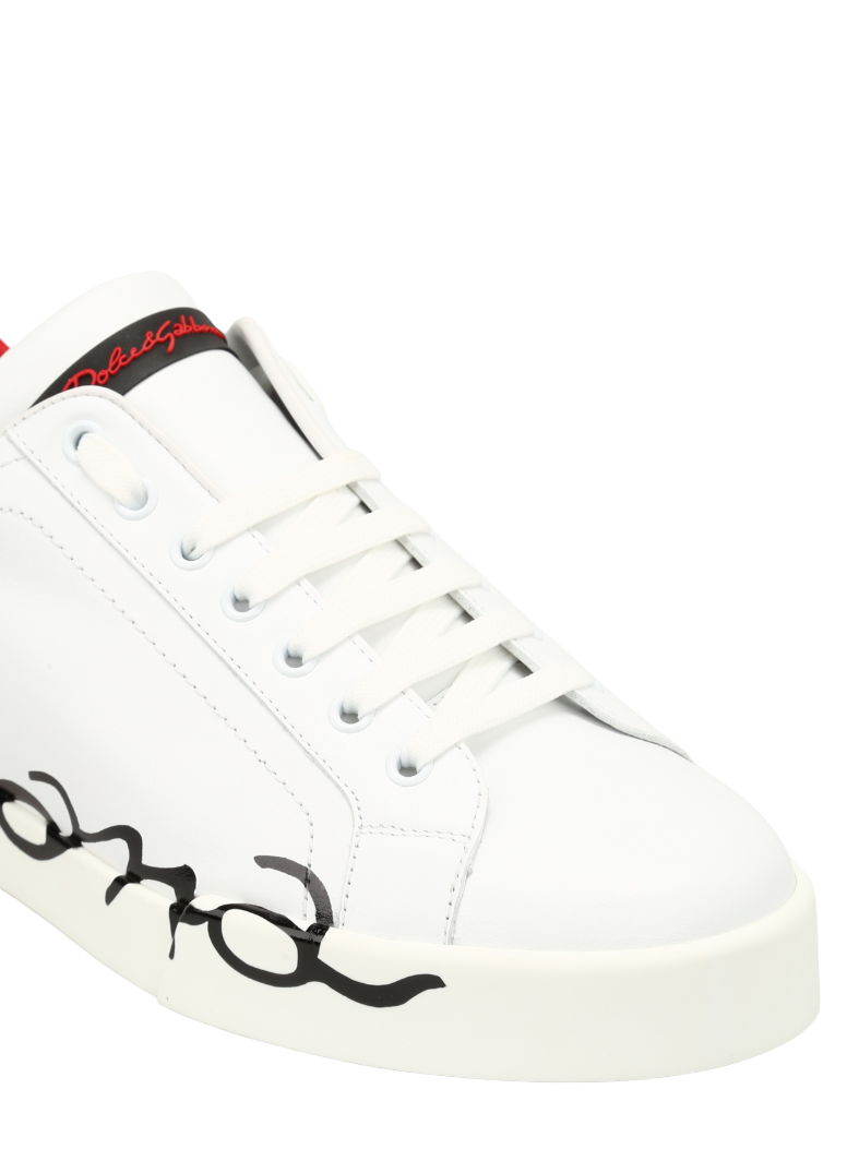 Dolce & Gabbana Woman Sneakers Patent Leather White