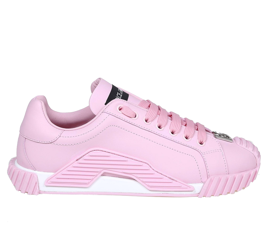 Dolce & Gabbana Woman Sneakers Vitello Nappato Pink