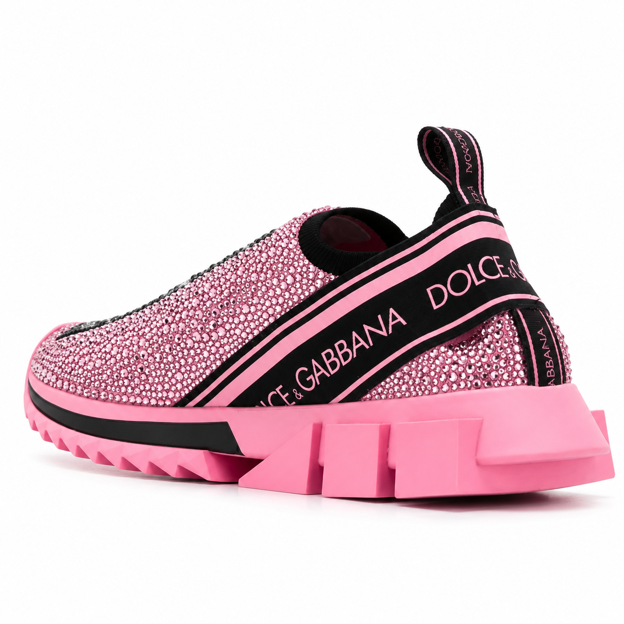 Dolce & Gabbana Woman Sneaker Sorrento Glitter Sneakers Pink