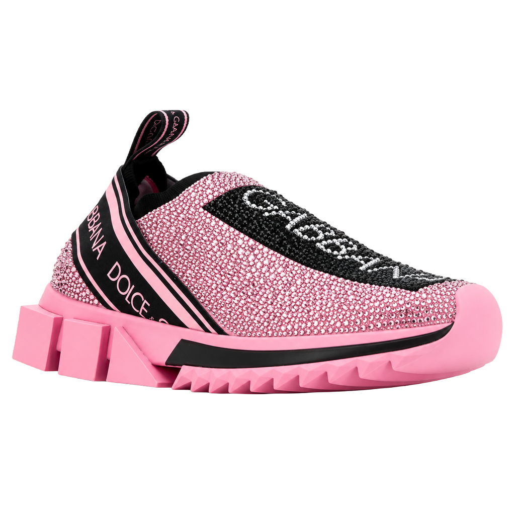 Dolce & Gabbana Woman Sneaker Sorrento Glitter Sneakers Pink