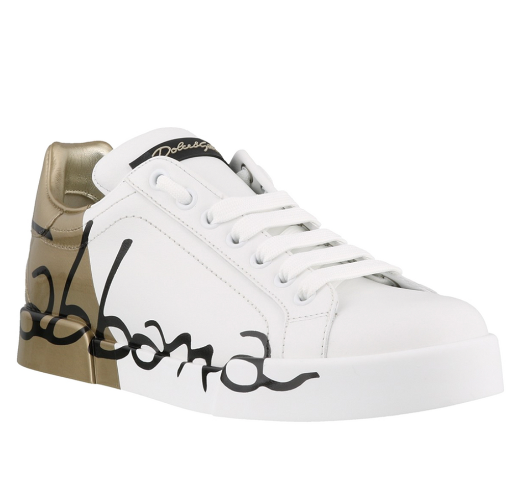 Dolce & Gabbana Woman Sneakers Patent Leather White