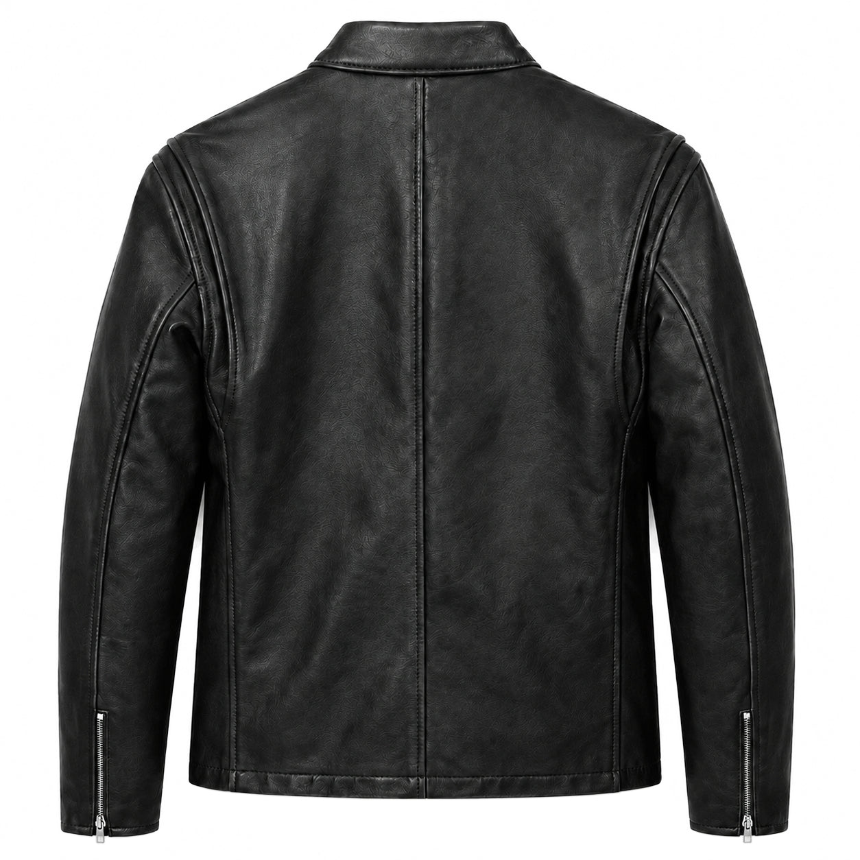 Schott NYC Man Jacket Leather Capra Brown Black