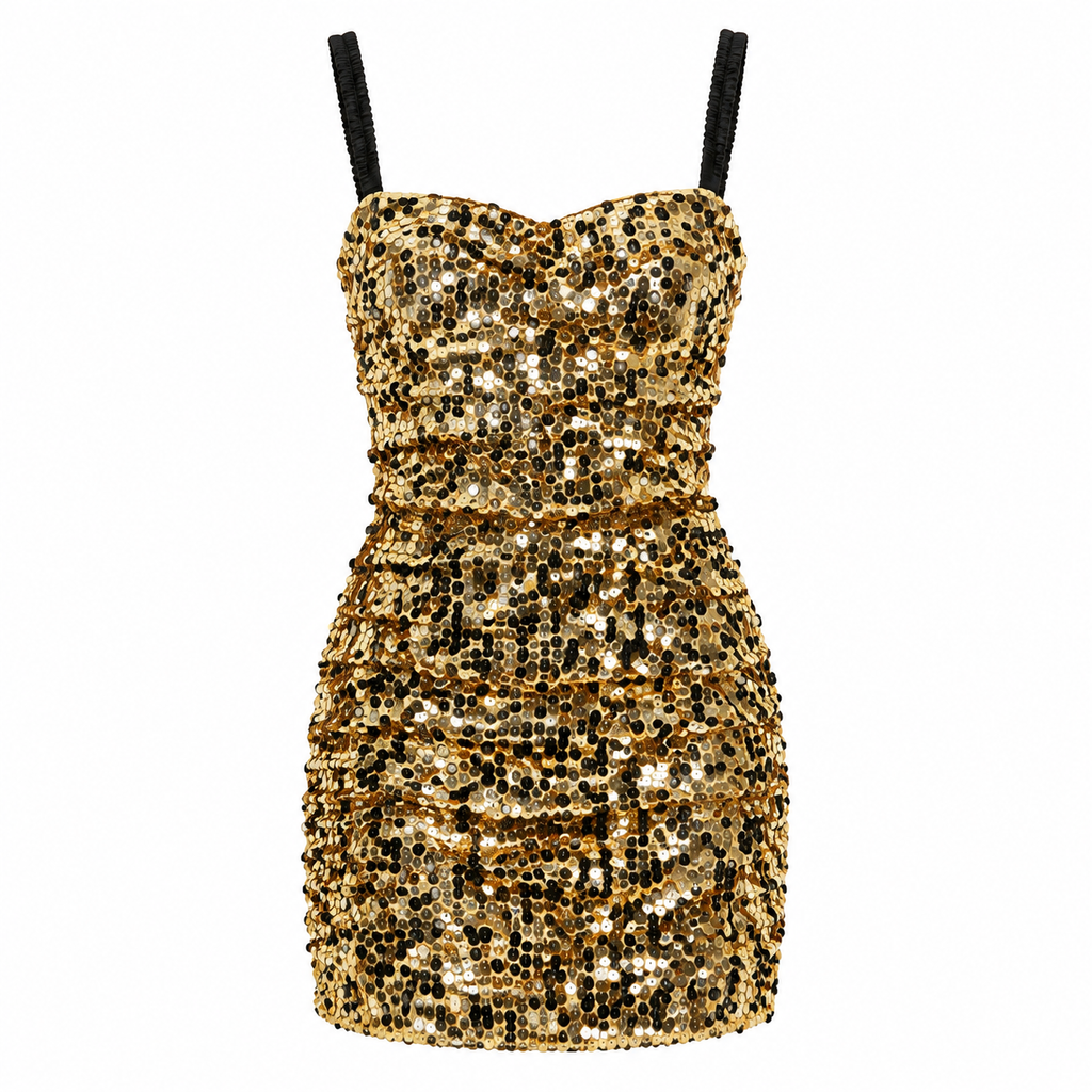 Dolce & Gabbana Woman Dress Paiettes Yellow