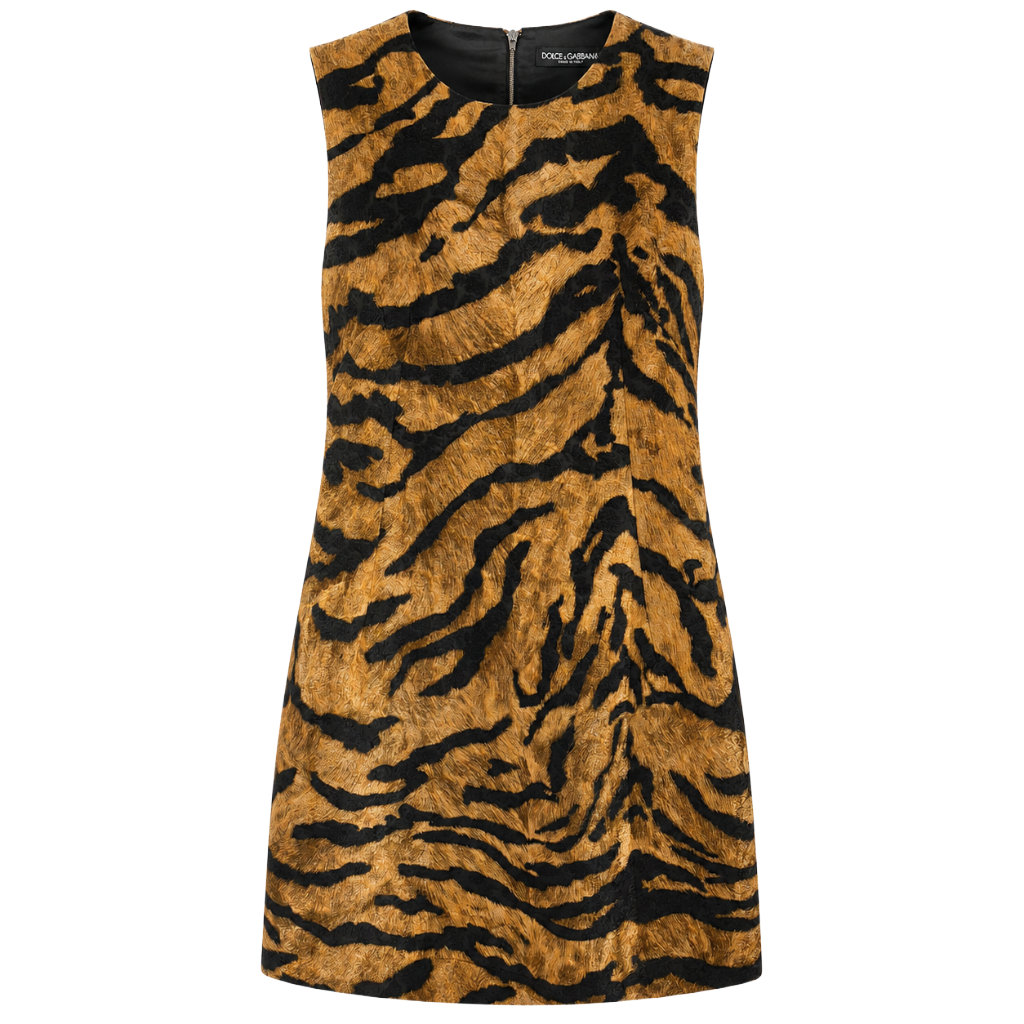 Dolce & Gabbana Woman Dress Tigre Brown