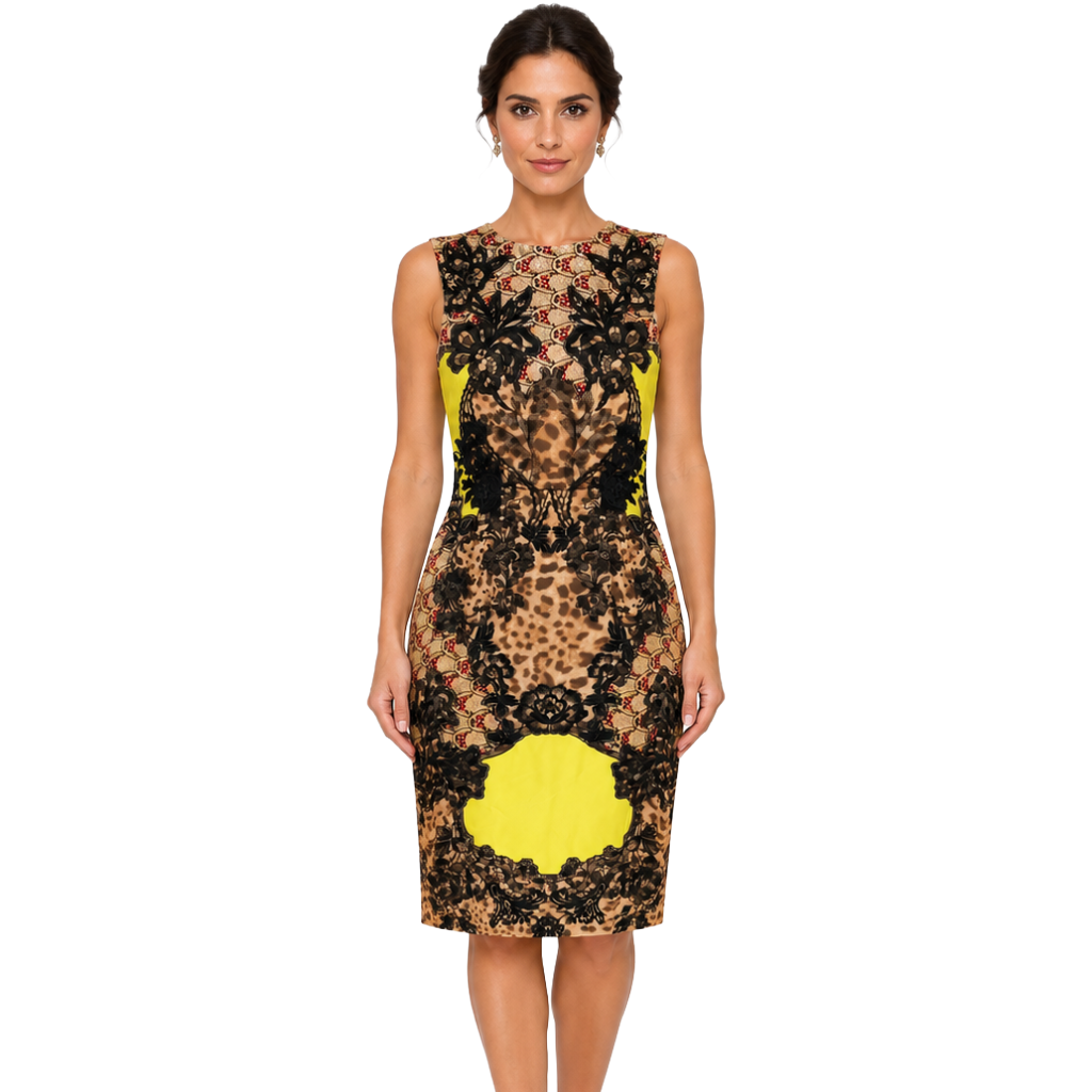 Dolce & Gabbana Woman Dress Floral Lace Multicolor
