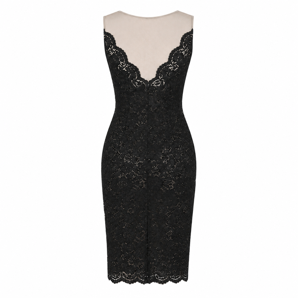 Dolce & Gabbana Woman Sheath Dress Lace Black