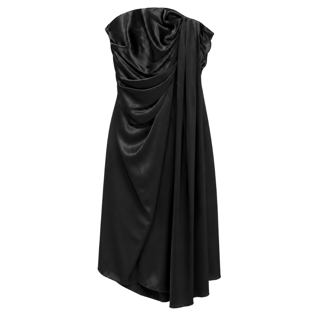 Dolce & Gabbana Woman Dress Drappeggio Black