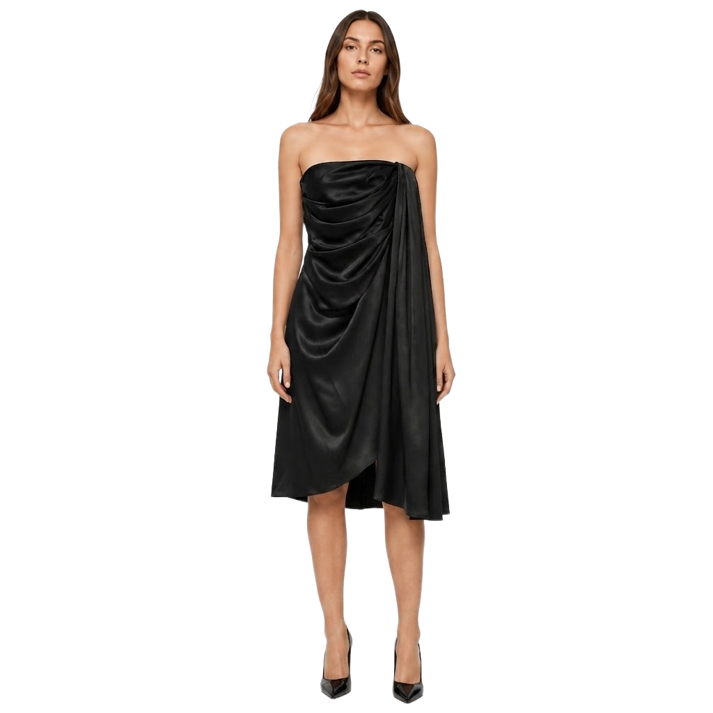 Dolce & Gabbana Woman Dress Drappeggio Black