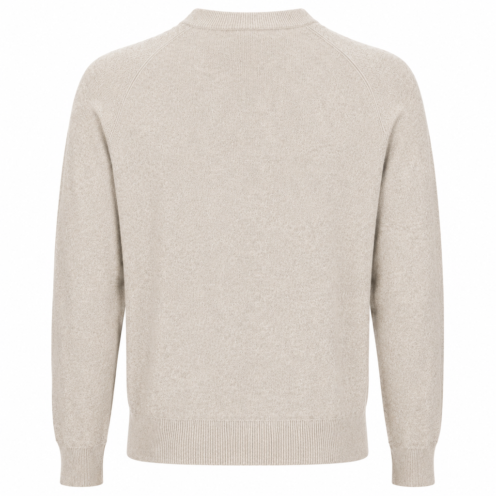 Emilio Romanelli Man Crew Neck Sabbia Sweaters Beige